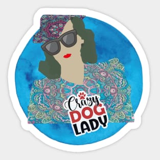 She is Athena and she is a free woman, she dresses with different patterns and color motifs Sticker